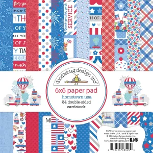 Doodlebug - Hometown USA Collection - 6x6 Paper Pad / 8529