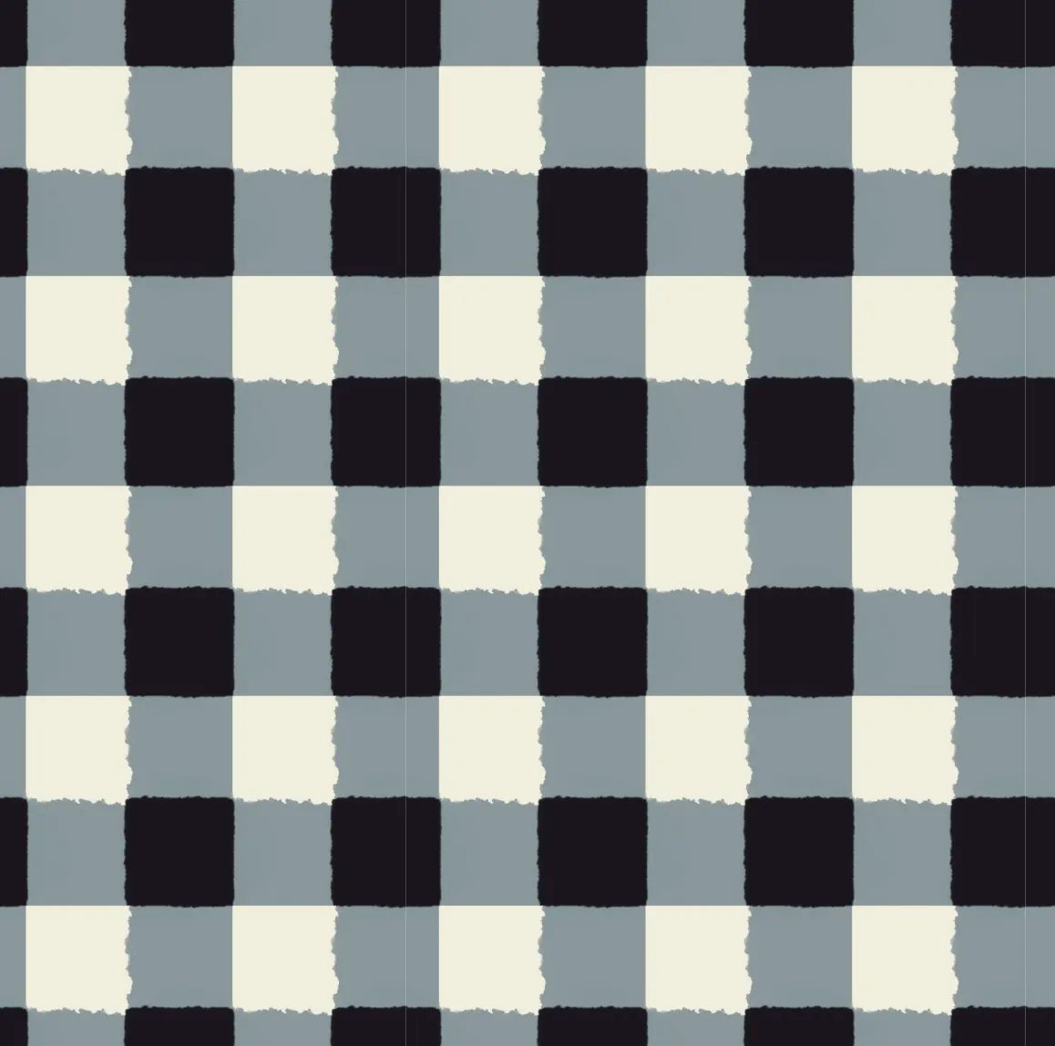 Double Gauze Canyon Blooms - Picnic Gingham