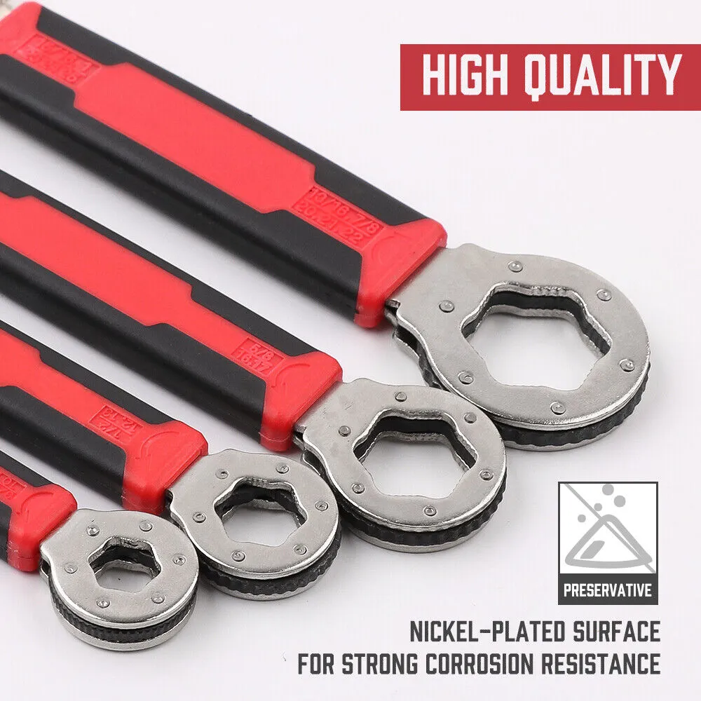 Double Head Multi Wrench Spanner 4 Piece Set
