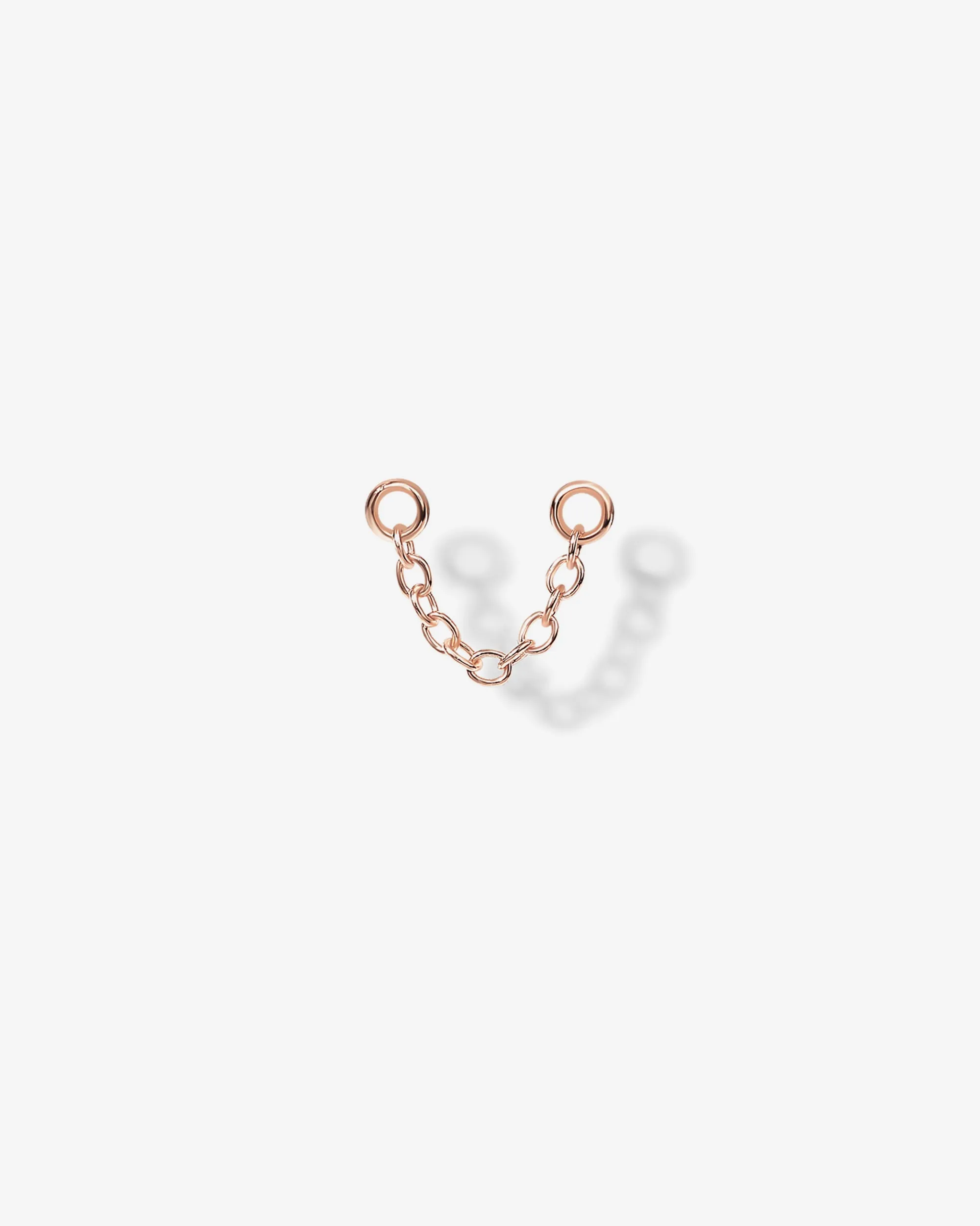 Double Piercing Earrings Link Chain