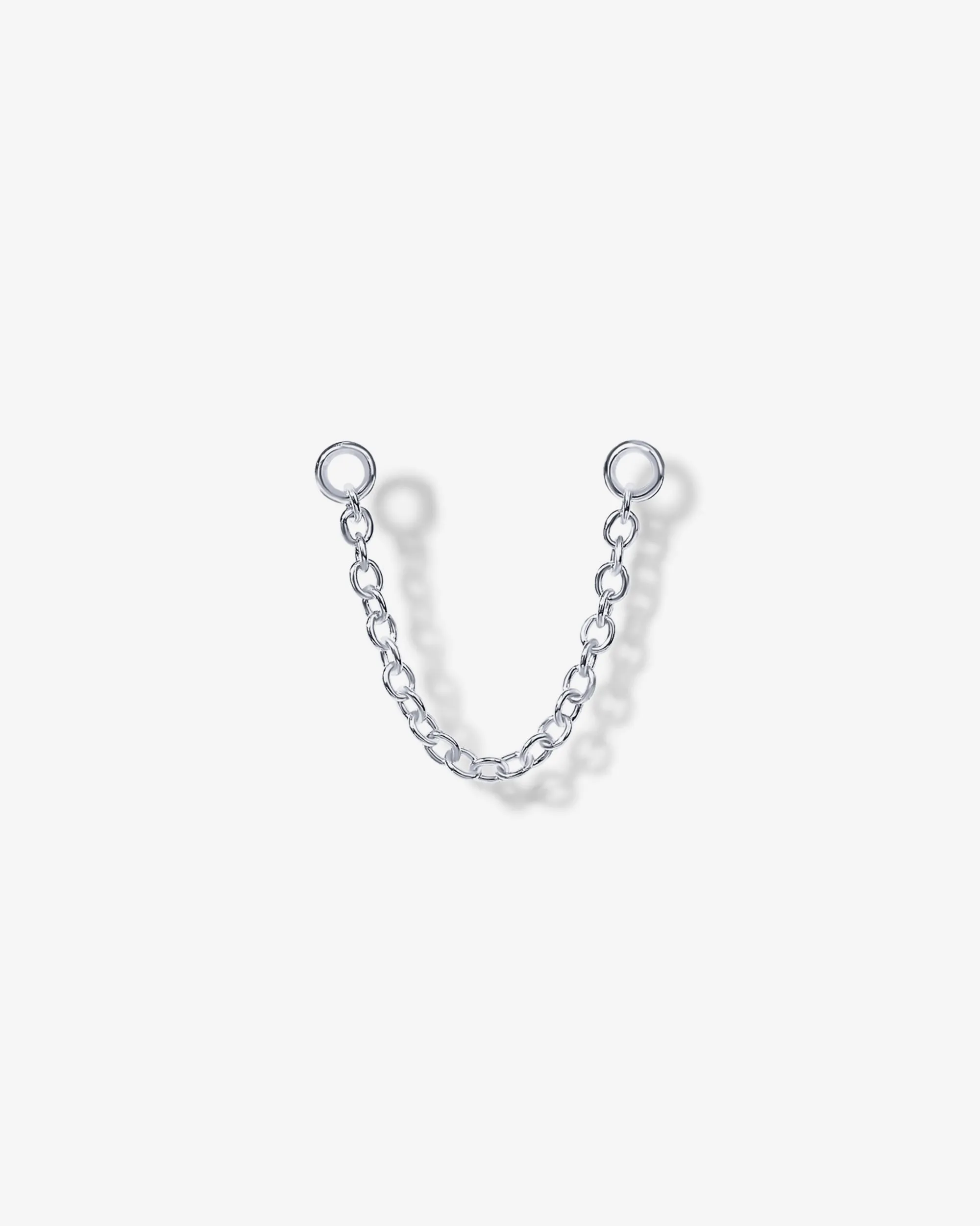 Double Piercing Earrings Link Chain