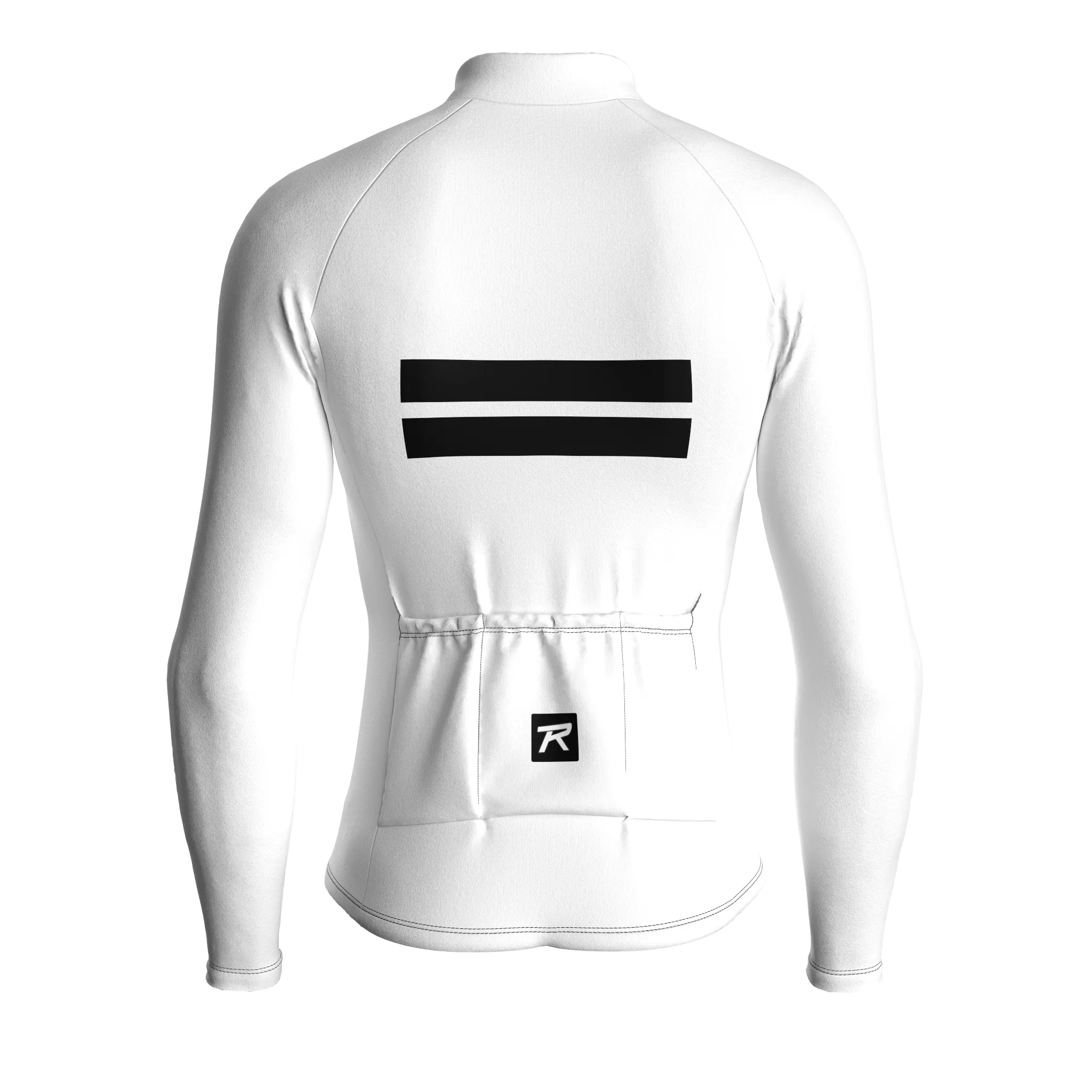 Dual Stripe Dynamics | White Male Long Sleeves Jersey