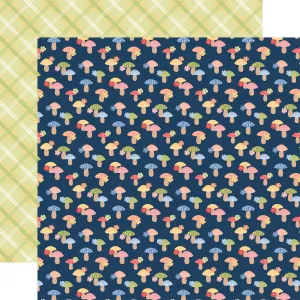 Echo Park - Blossoms and Bees - 12x12 Single Sheet - Lovely Mushrooms