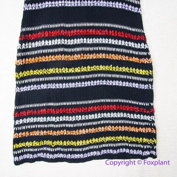 Eloquii crochet‎ knit sweater dress colorful patterned plus size 18/20