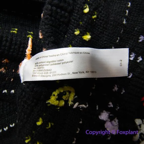 Eloquii crochet‎ knit sweater dress colorful patterned plus size 18/20