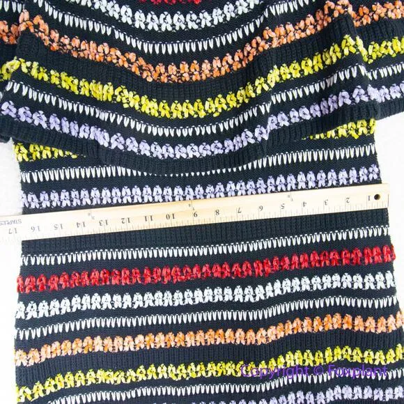 Eloquii crochet‎ knit sweater dress colorful patterned plus size 18/20