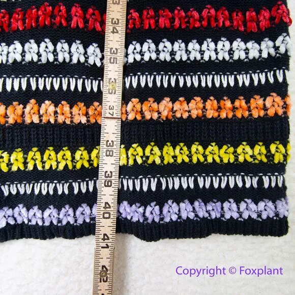 Eloquii crochet‎ knit sweater dress colorful patterned plus size 18/20