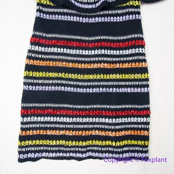 Eloquii crochet‎ knit sweater dress colorful patterned plus size 18/20