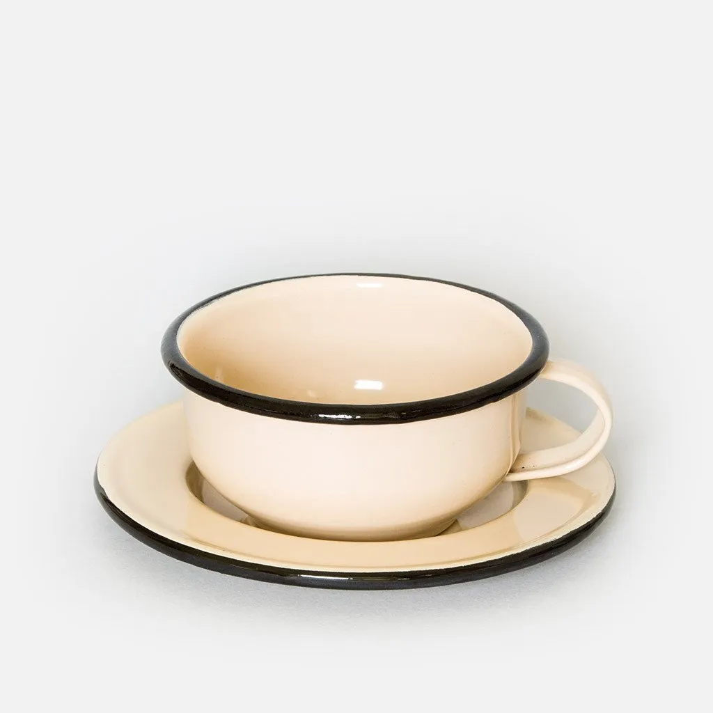 Enamelware Dining Set - Crema