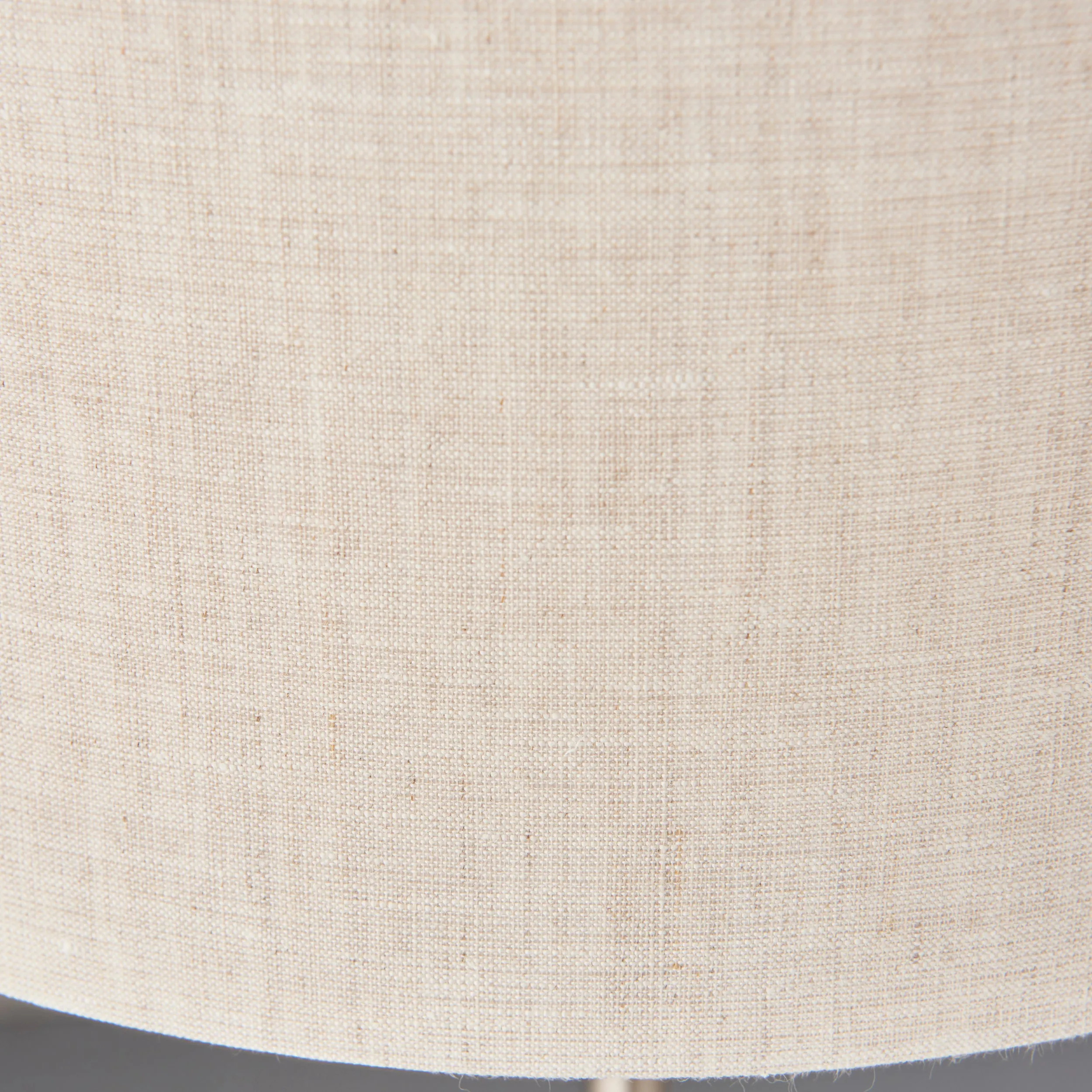 Endon 94369 Highclere 3lt Table Brushed chrome plate & natural linen 3 x 18W E14 Eco golf (Required)