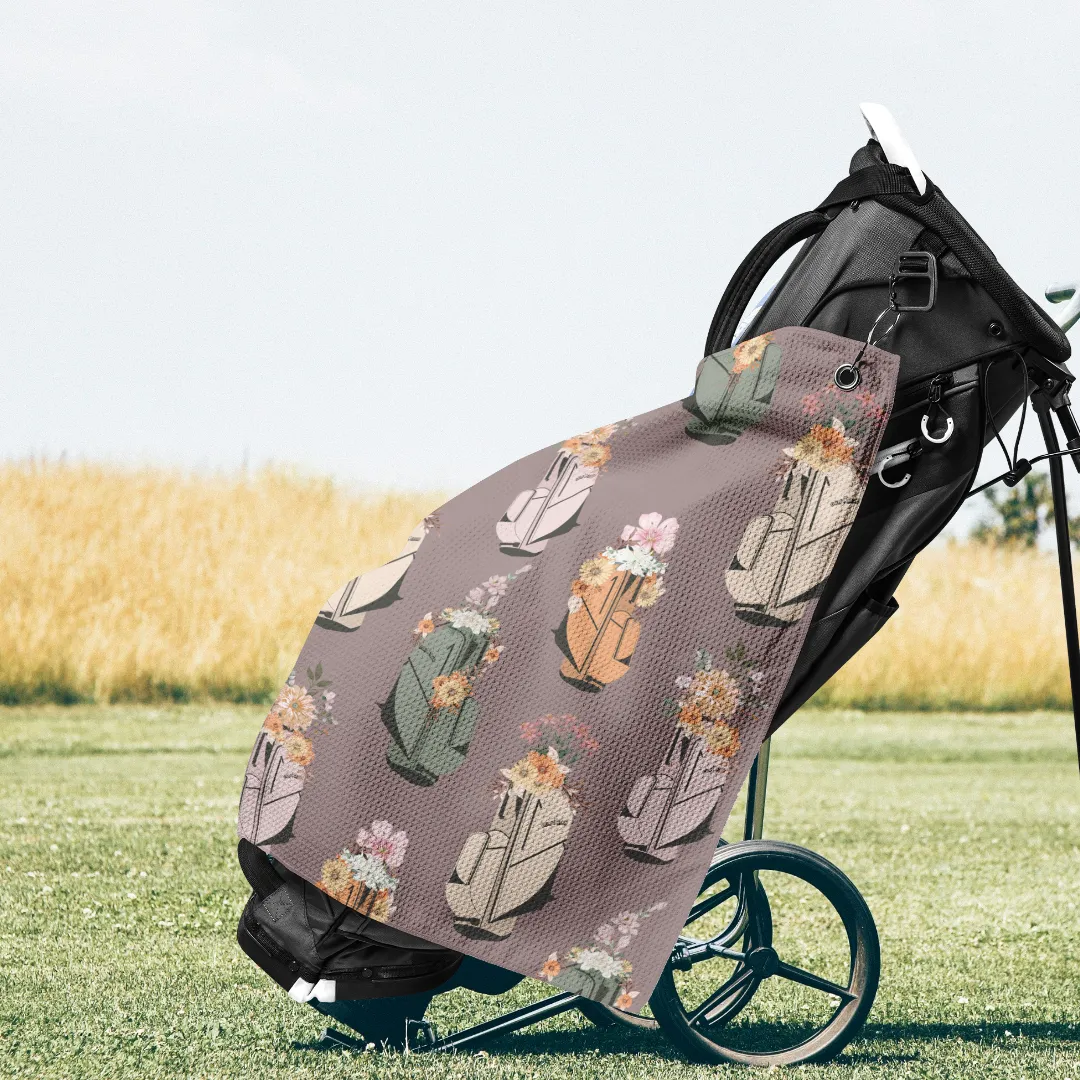 Floral Golf Bag Golf Towel