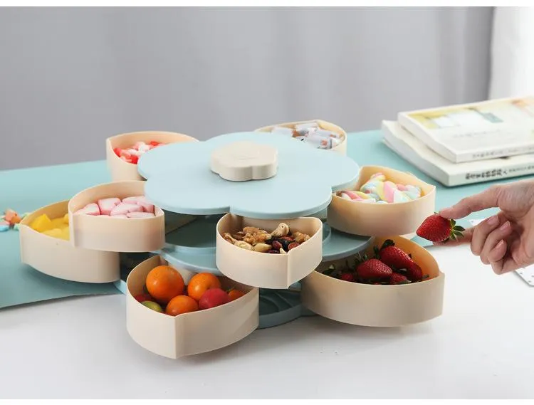 Flower-Shaped Expandable Snack Box