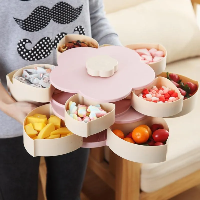 Flower-Shaped Expandable Snack Box
