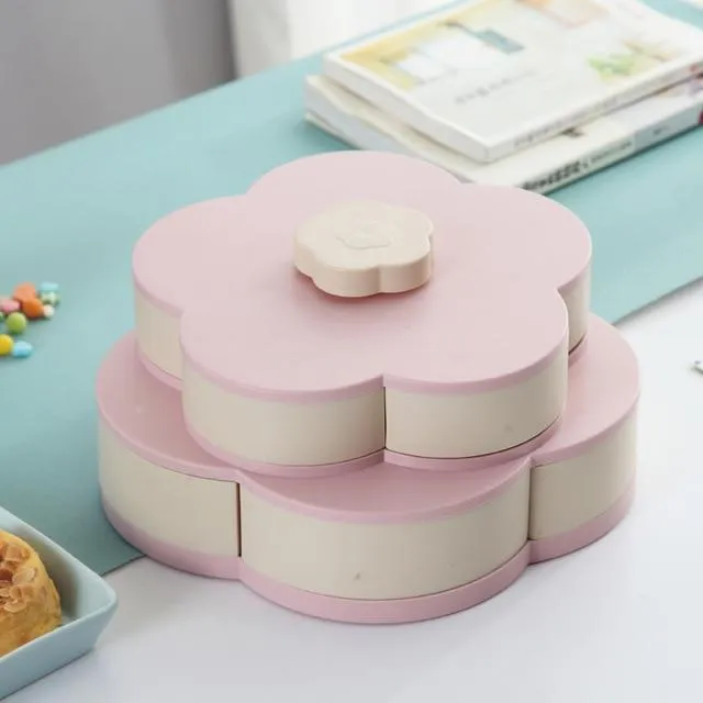 Flower-Shaped Expandable Snack Box