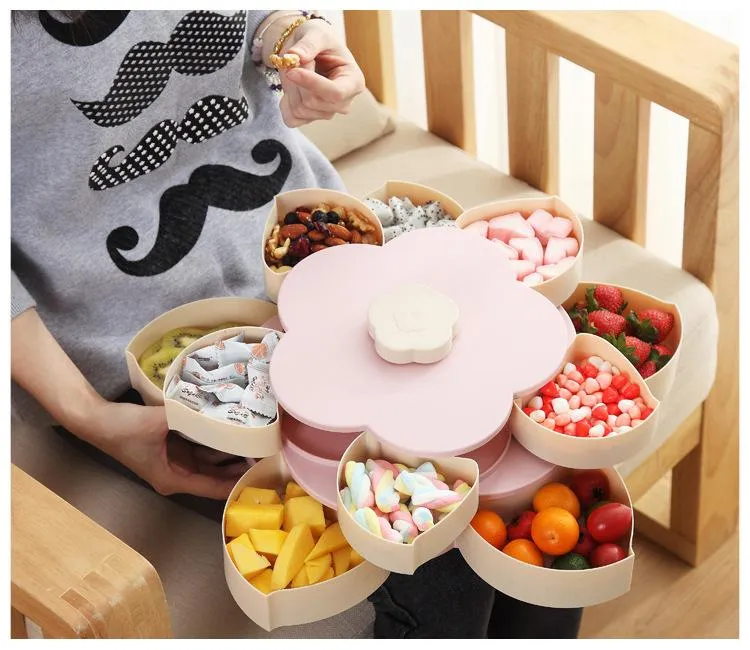 Flower-Shaped Expandable Snack Box