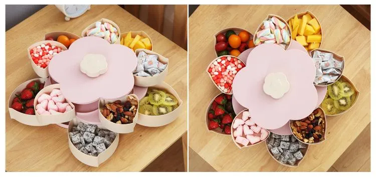 Flower-Shaped Expandable Snack Box