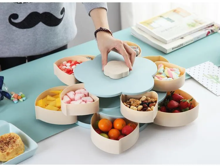 Flower-Shaped Expandable Snack Box