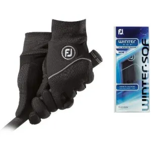 FootJoy 2013 WinterSof Gloves XL Black Regular Pair (#66968)