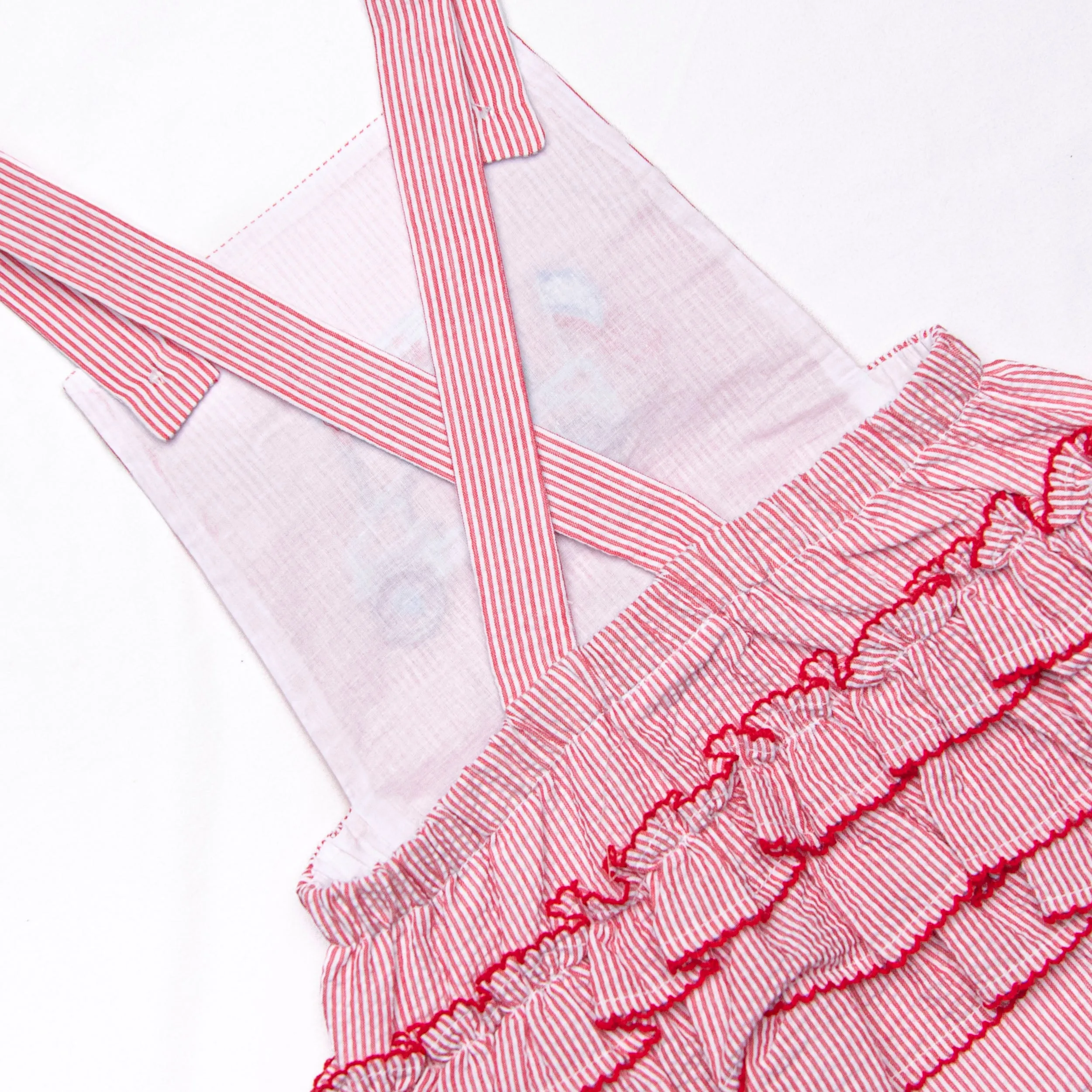 Fore Freedom Applique Ruffle Bubble, Red