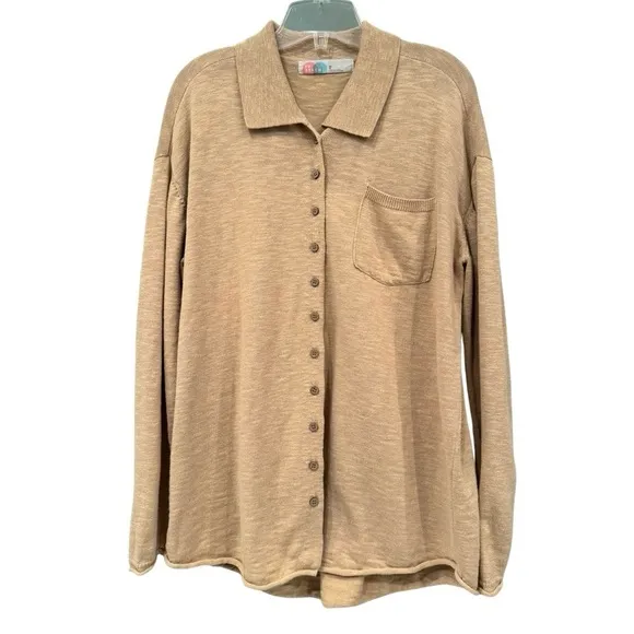 FREE PEOPLE ZUMA SWEATER SET OATMEAL XS
