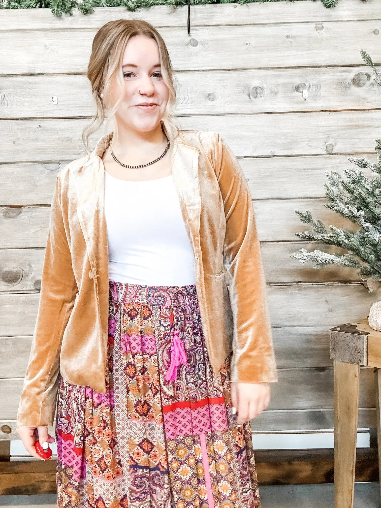 Fuschia Livia Maxi Skirt