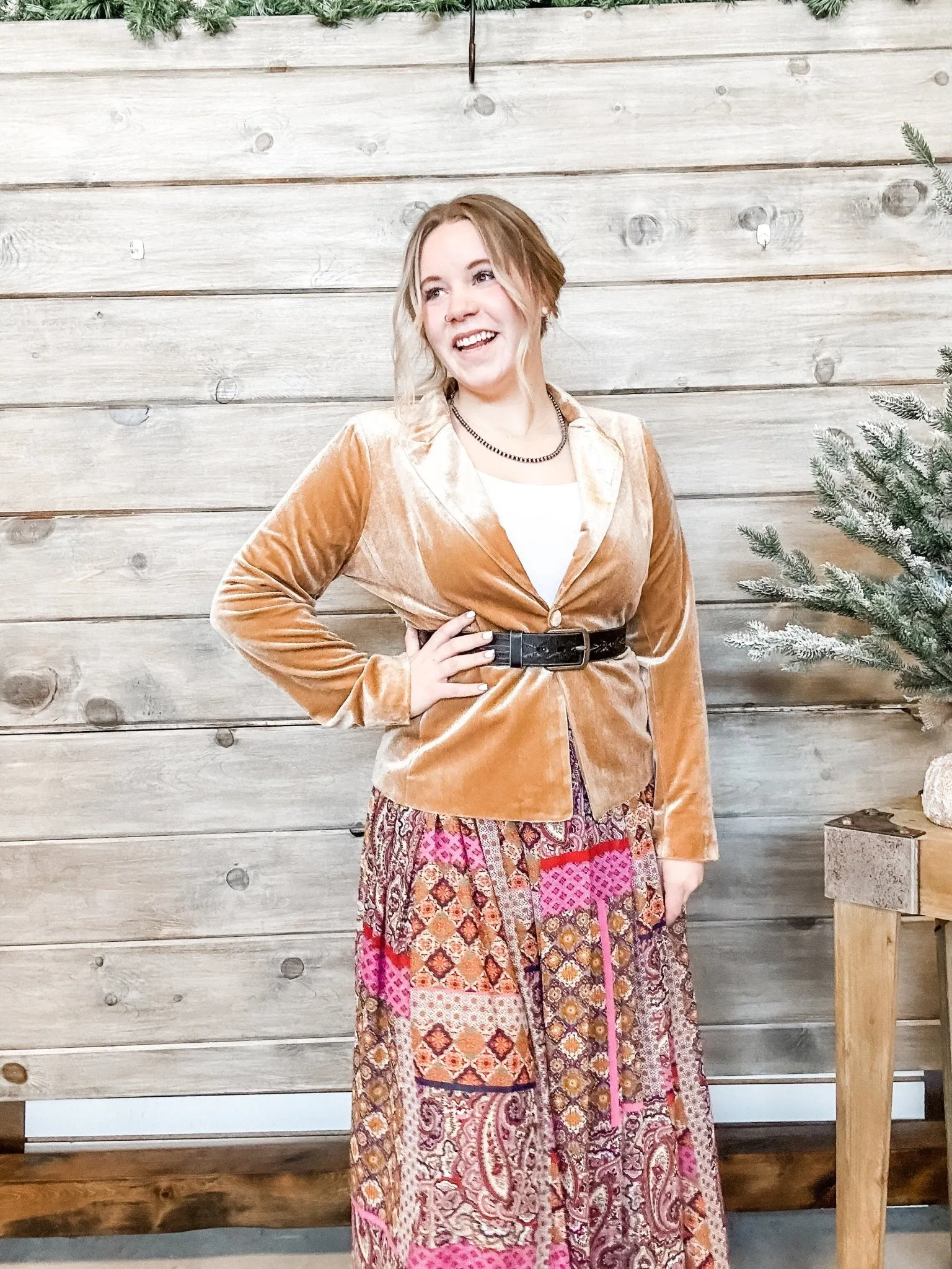 Fuschia Livia Maxi Skirt