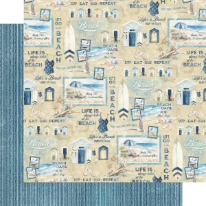 G45 - The Beach Is Calling - 12x12 Single Sheet / Sand Toes and Sunkissed Nose