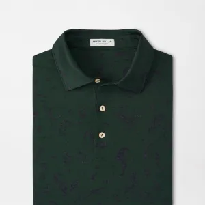 Gator Batik Performance Jersey Polo in Balsam