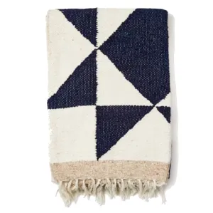 GEO SUN PATTERN COTTON BLEND THROW BLANKET