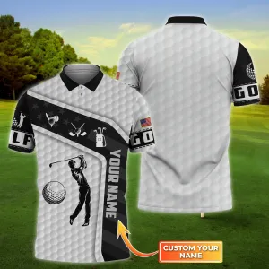 Golf 003 - Personalized Name 3D Polo Shirt - Nvc97