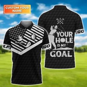 Golf 005 - Personalized Name 3D Polo Shirt - TD96