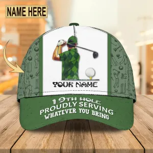 Golf 19th - Personalized Name Cap - Nsd99