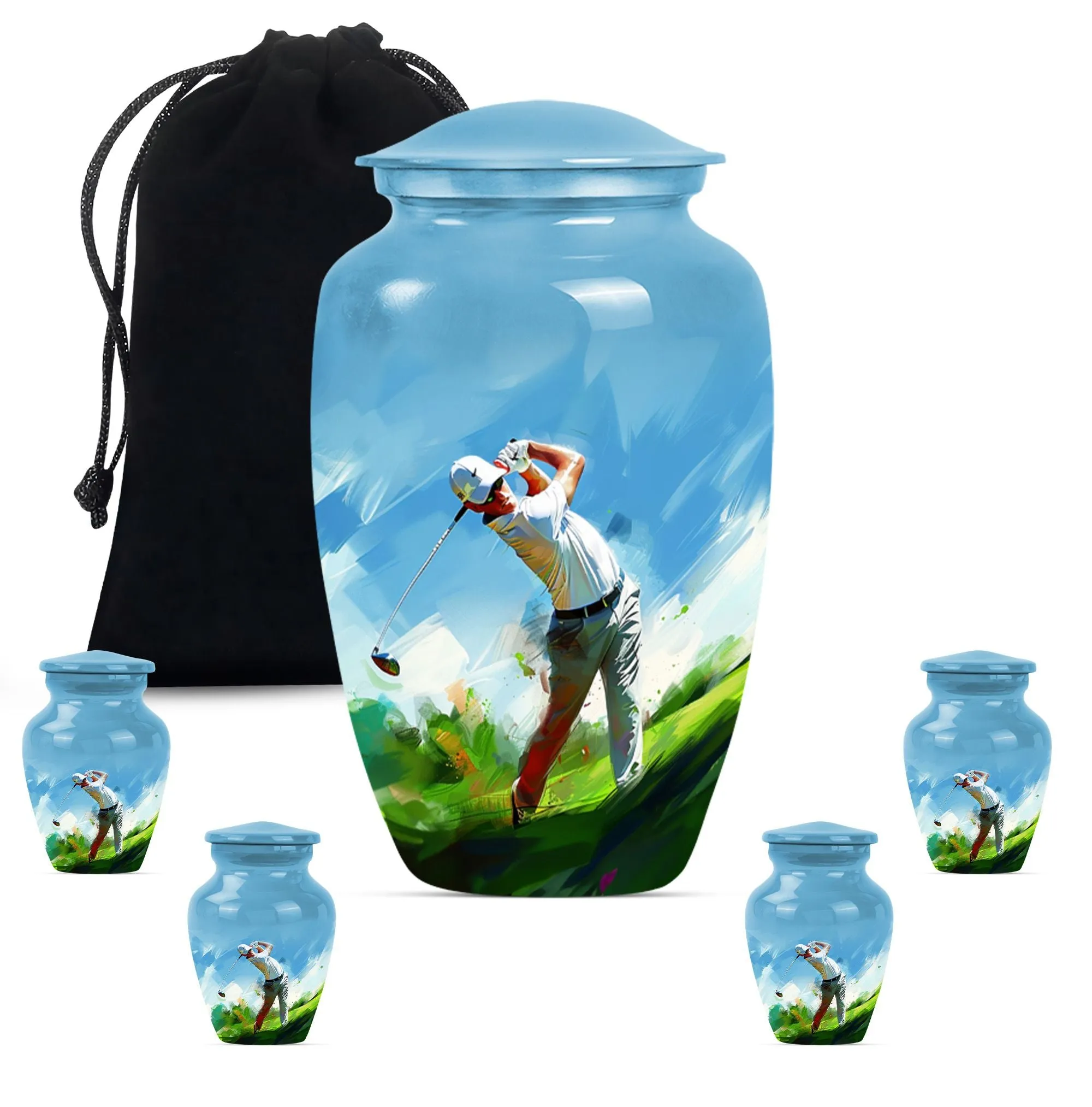 Golf Mini Urns For Human Ashes Funeral, Ashes Cremation Urn For Ashes