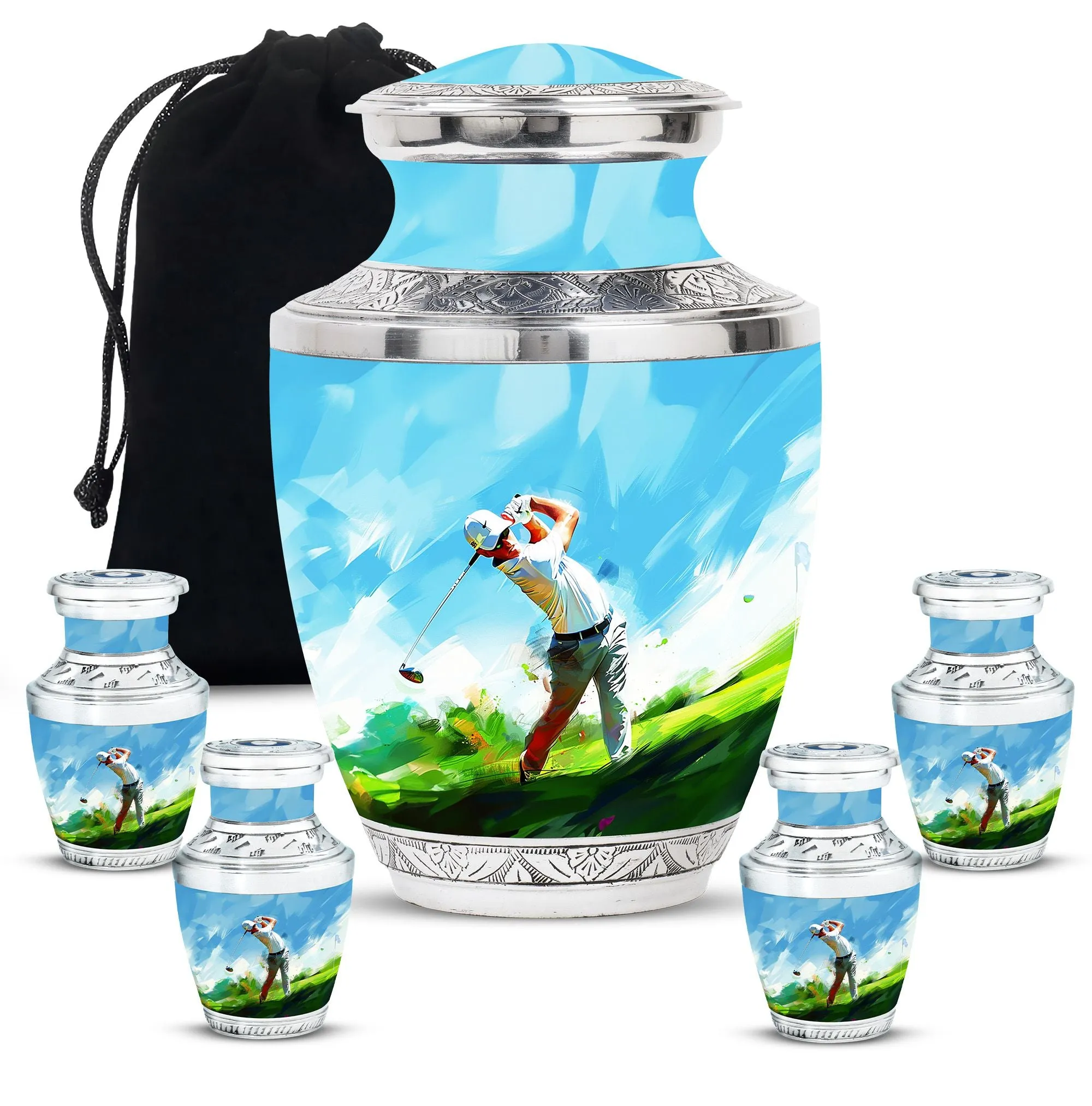 Golf Mini Urns For Human Ashes Funeral, Ashes Cremation Urn For Ashes