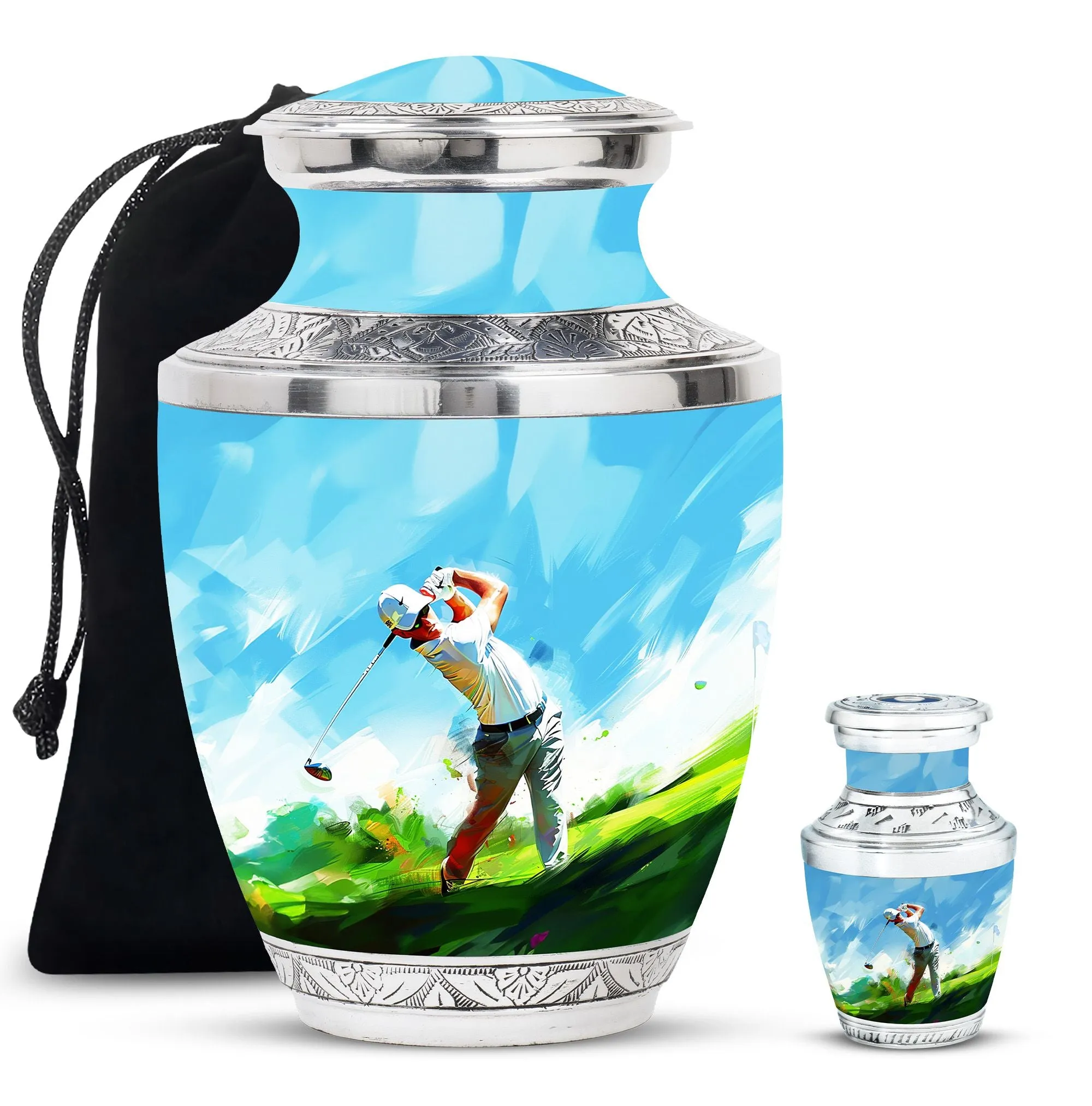 Golf Mini Urns For Human Ashes Funeral, Ashes Cremation Urn For Ashes