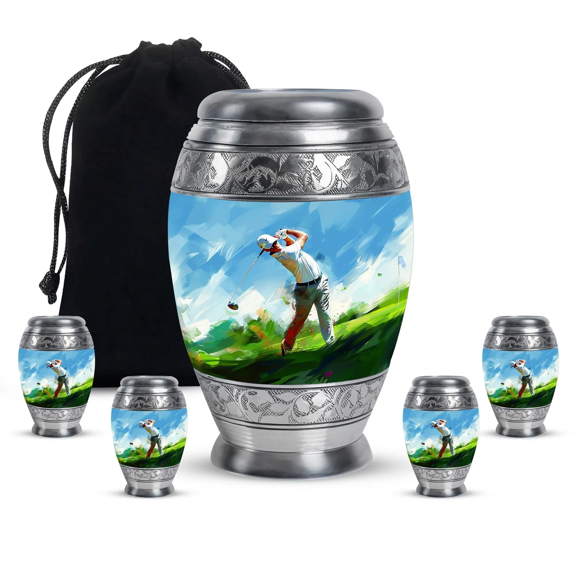 Golf Mini Urns For Human Ashes Funeral, Ashes Cremation Urn For Ashes