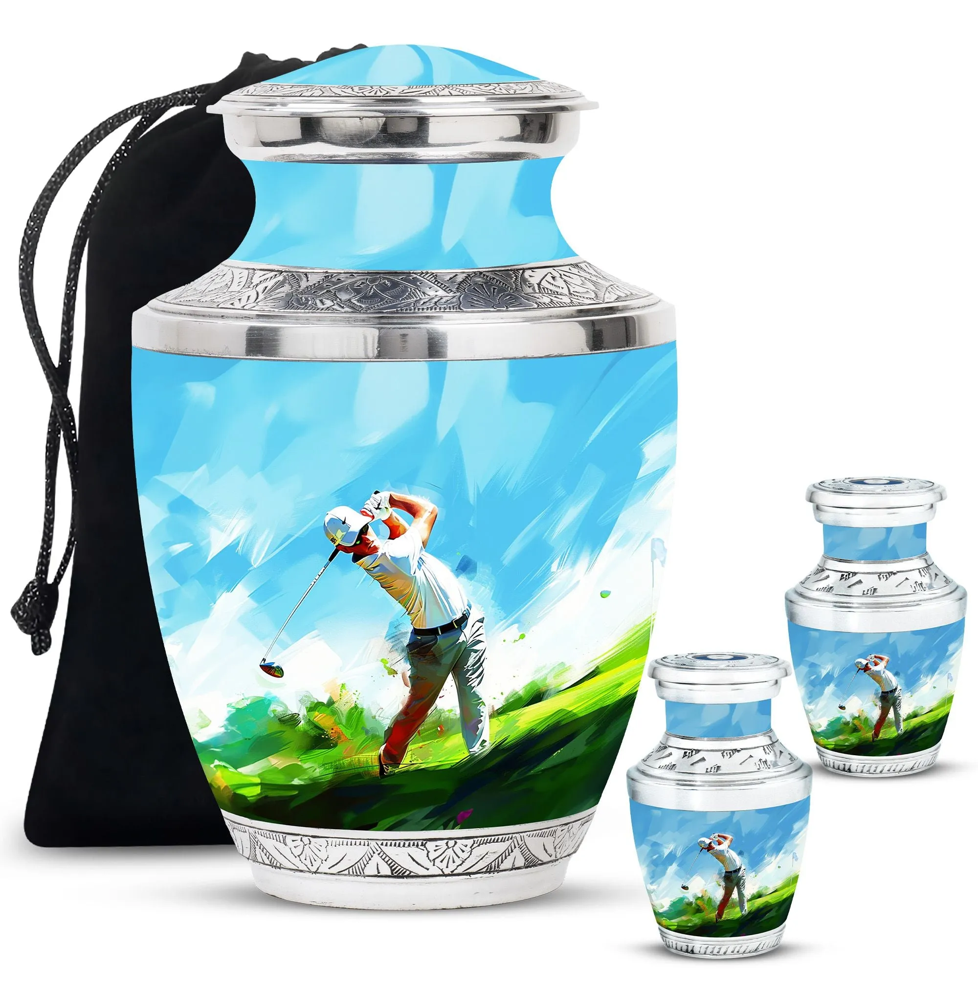 Golf Mini Urns For Human Ashes Funeral, Ashes Cremation Urn For Ashes