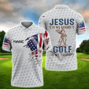 Golf, Personalized Name 3D Polo Shirt 009, NBTT