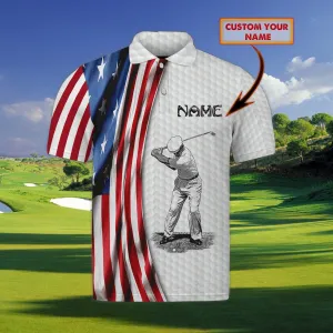 Golf - Personalized Name 3D Polo Shirt - NBTT-91