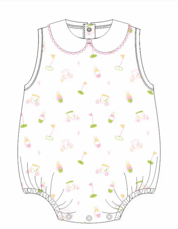 Golf Print Peter Pan Bubble