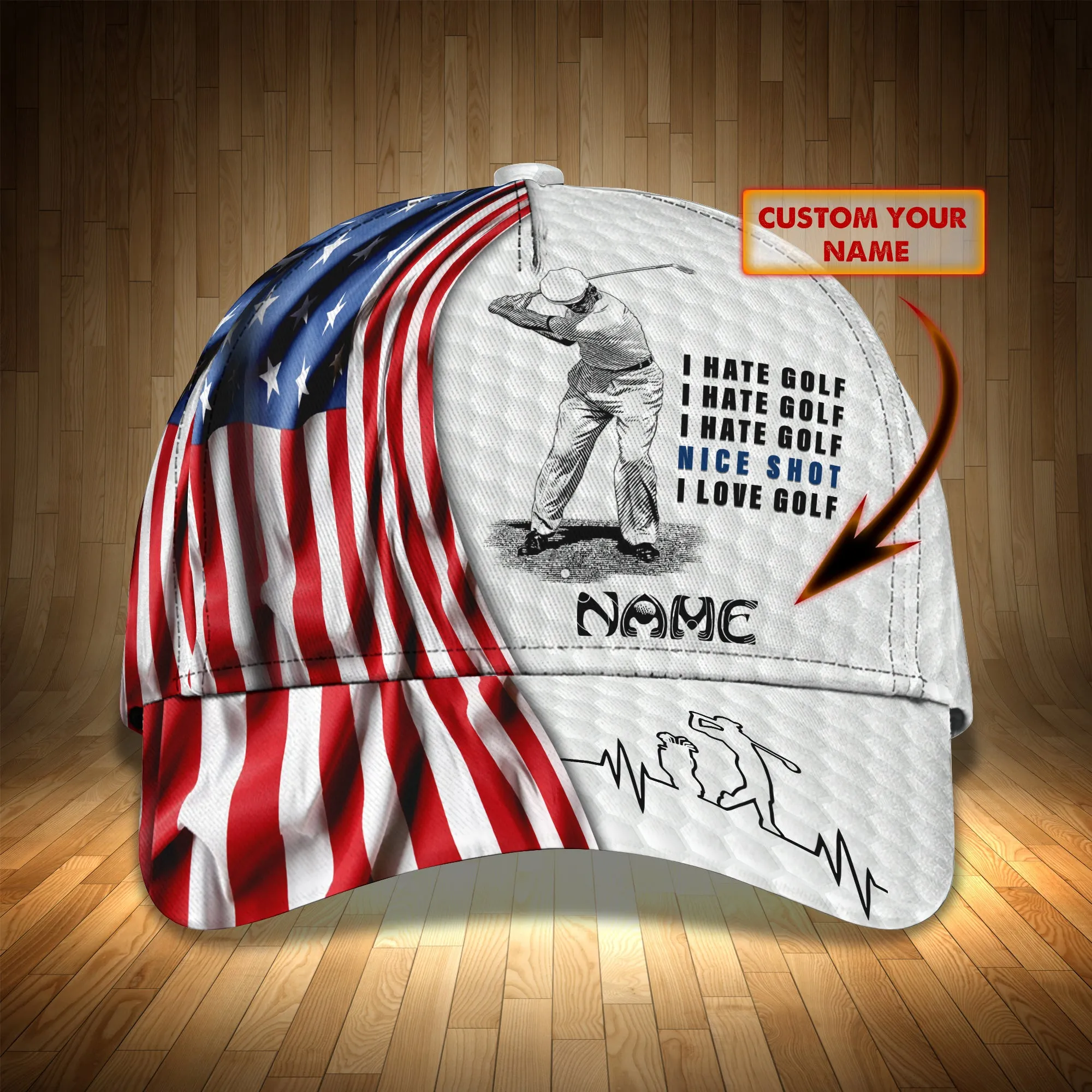 Golf TP02 - Personalized Name Cap - NBTT