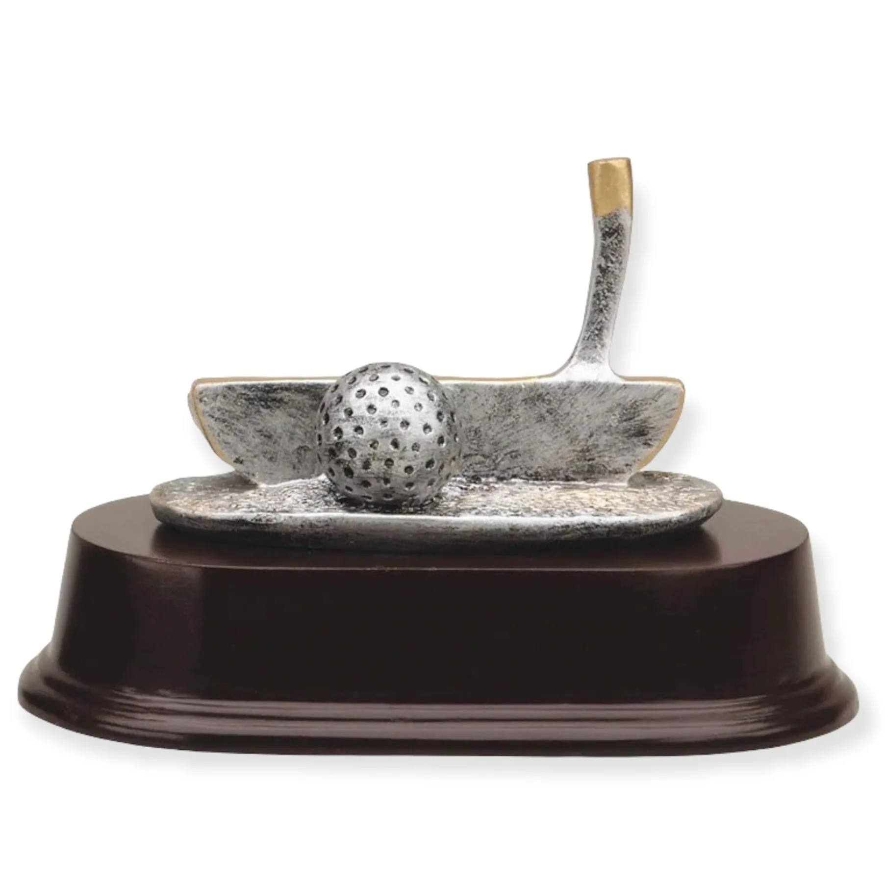 Golf Trophy - Antique Silver Putter