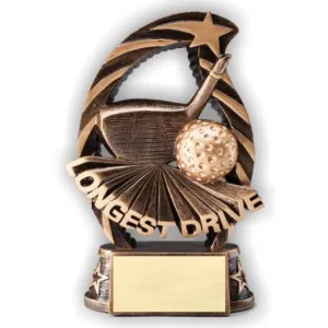 Golf Trophy - Longest Drive Gold
