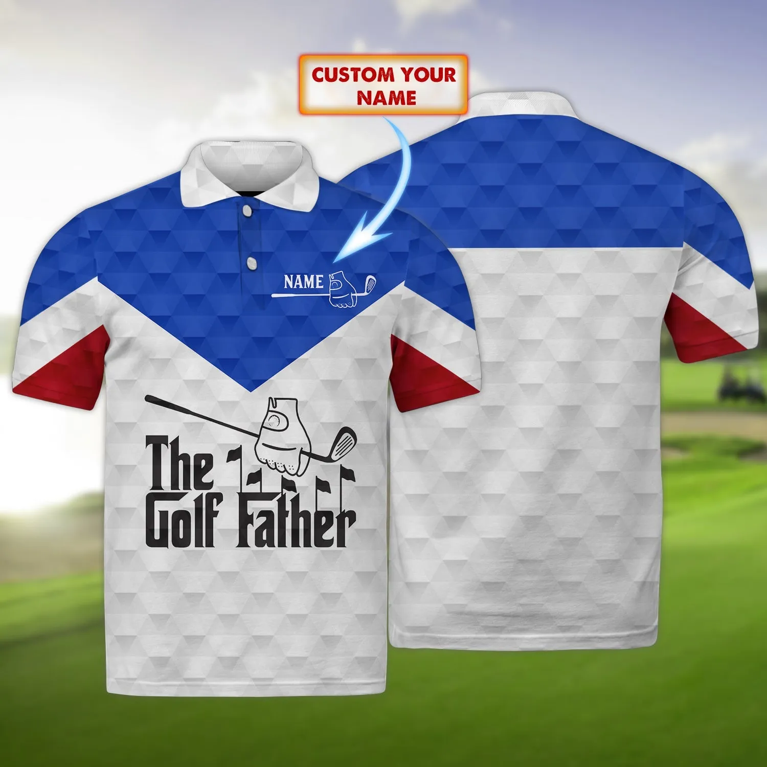 Golfer - Personalized Name 3D Polo Shirt 05 - TD96