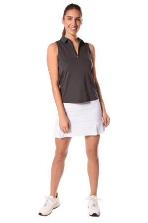 Golftini Performance Skort Side Pleat WHITE -18" Fate