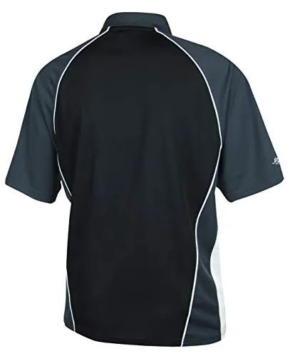 Guinness Official Merchandise Guinness Performance Signature Golf Shirt Polyester Paneled Sport Polo Shirt Black