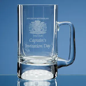Half-Pint Engraved Golf Glass Beer Tankard