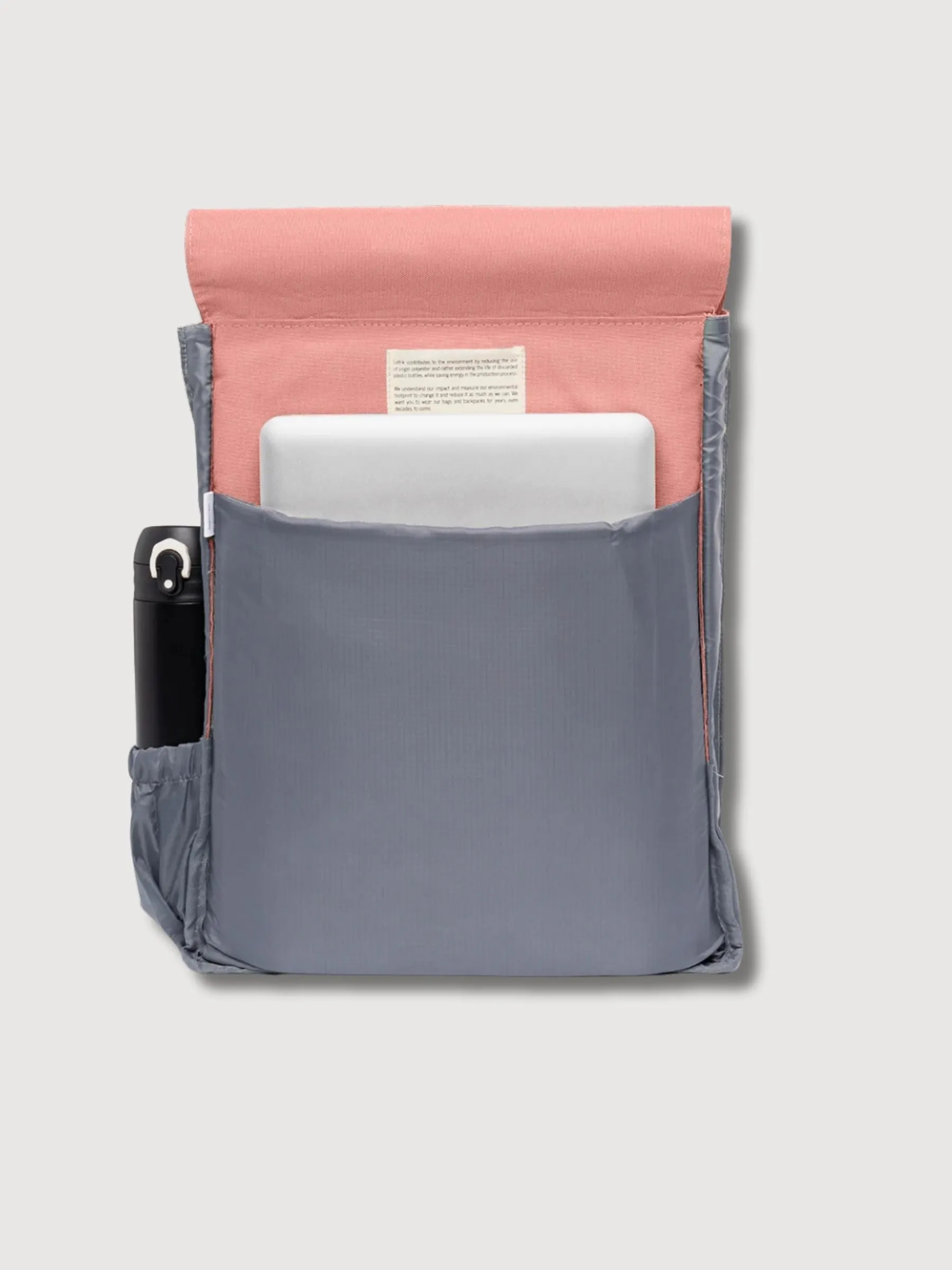 Handy Metal Dust Pink backpack in recycled polyest | Lefrik
