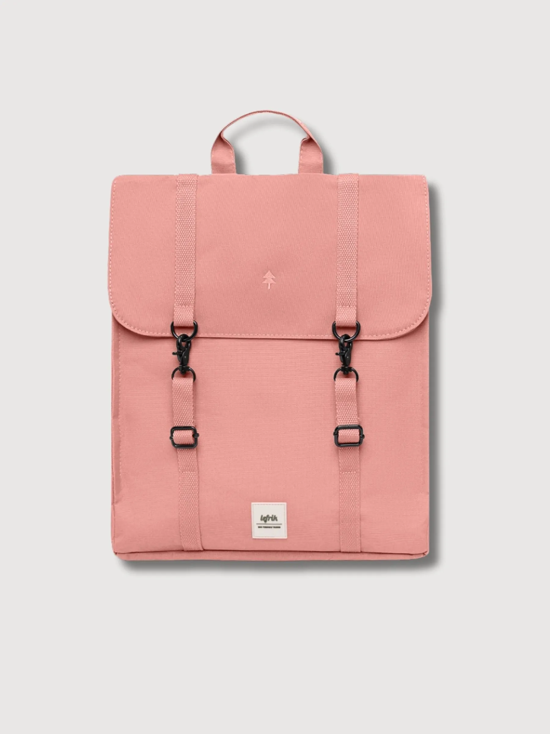 Handy Metal Dust Pink backpack in recycled polyest | Lefrik