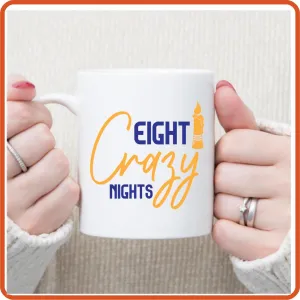 Hanukkah Mugs -11oz Coffee Mug | SEC Apparel | Eight Crazy Nights